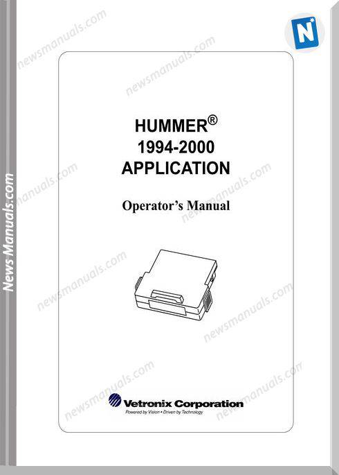 Hummer Operators Manual
