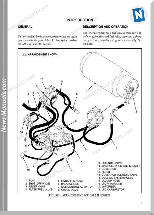 Hyster With Lpg Fuel System Gm 3.0L 2.2L Repair Manual