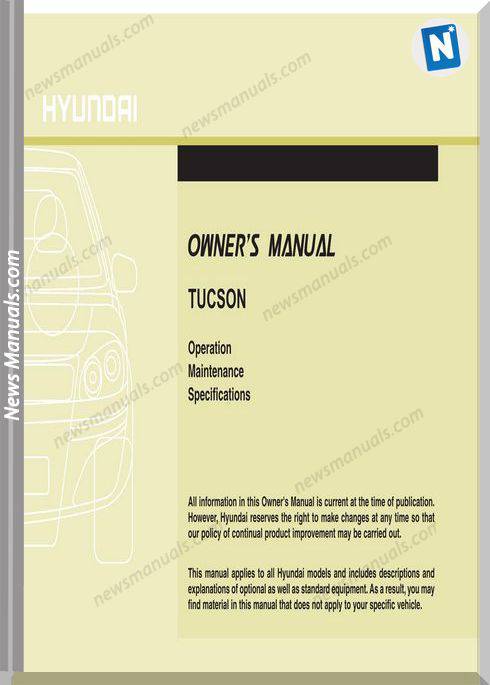 Hyundai Tucson 2010 Owners Manual