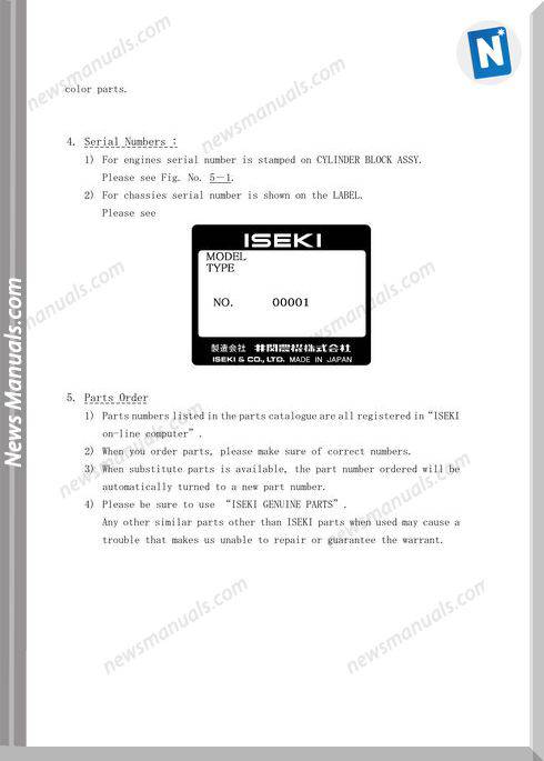 Iseki Model Sz330 Parts Catalogue Manuals case w14 wiring diagram 