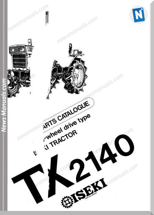 Iseki Model Tx2140 Parts Catalogue Manuals
