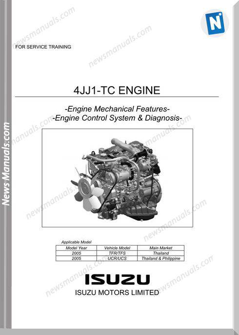 Isuzu 4Jj1-Tc Engine Control System Repair Manual