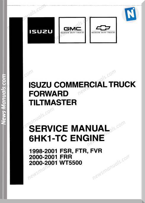 Isuzu 6Hk1-Tc Engine 1998 To 2001 Service Manual