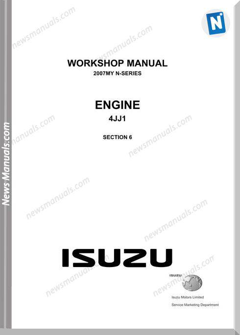 Isuzu N Series Engine 4Jj1 2007 Workshop Manual