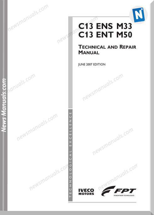 Iveco C13Ens M33 C13Ent M50 Technical And Repair Manual