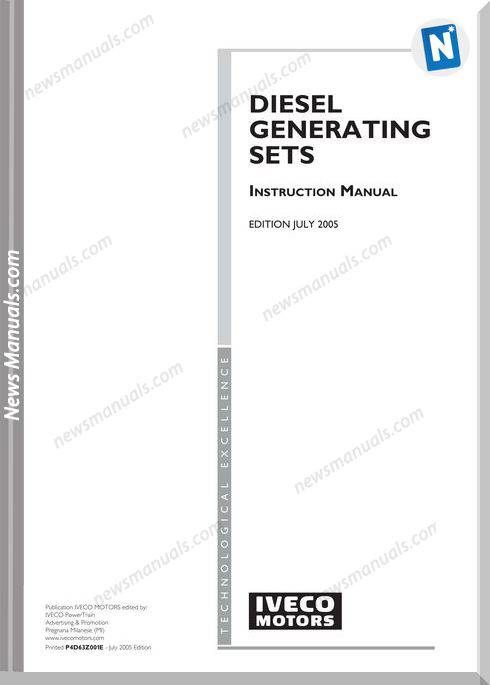 Iveco Diesel Generating Sets Instruction Manual