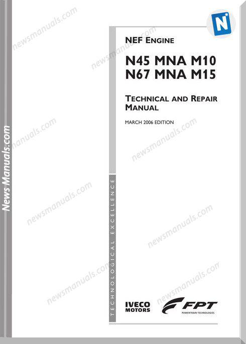 Iveco Nef Series N45 Mna M10 N67 Mna M15 Repair Manual