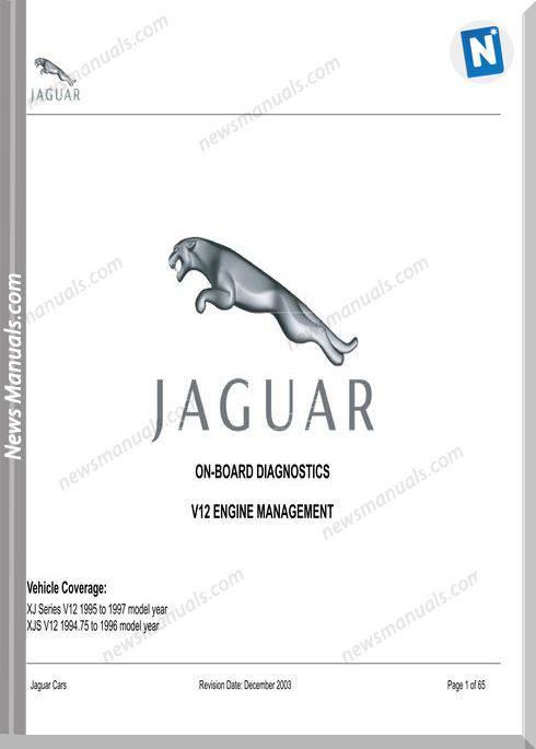 Jaguar On Board Diagnostics 1994-1997 Xj Xjs V12 Ems
