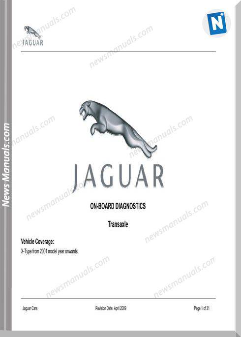 Jaguar On Board Diagnostics 2001 My On X-Type Jatco
