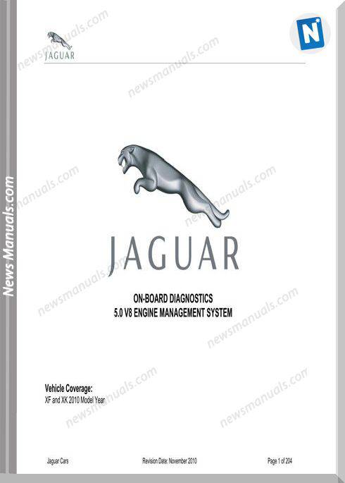Jaguar On Board Diagnostics 2010 My Xk Xf 5.0 V8 Ems