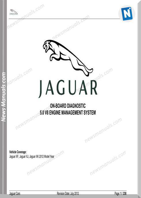 Jaguar On Board Diagnostics 2012 My Xf Xj Xk 5.0 V8 Ems