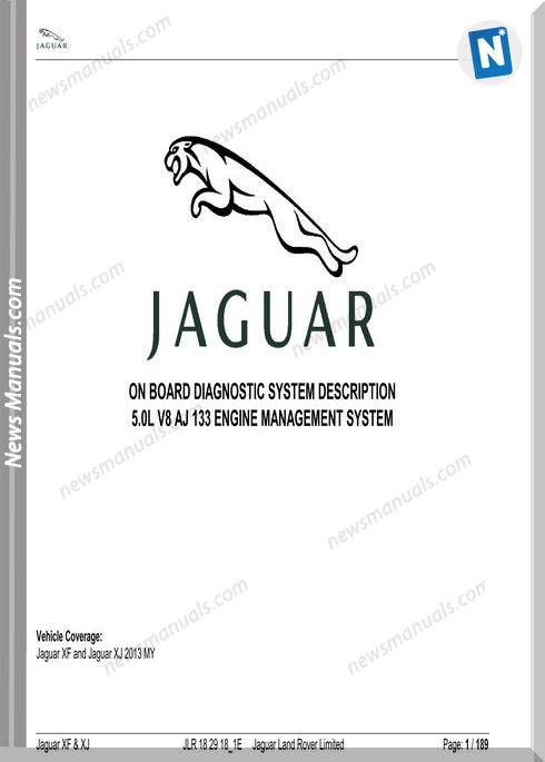 Jaguar Onboard 2013 Xf Xj 5.0 V8 Aj133 Diagnostics