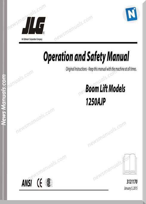 Jlg 1250Ajp Boom Lift Operation And Safety Manual