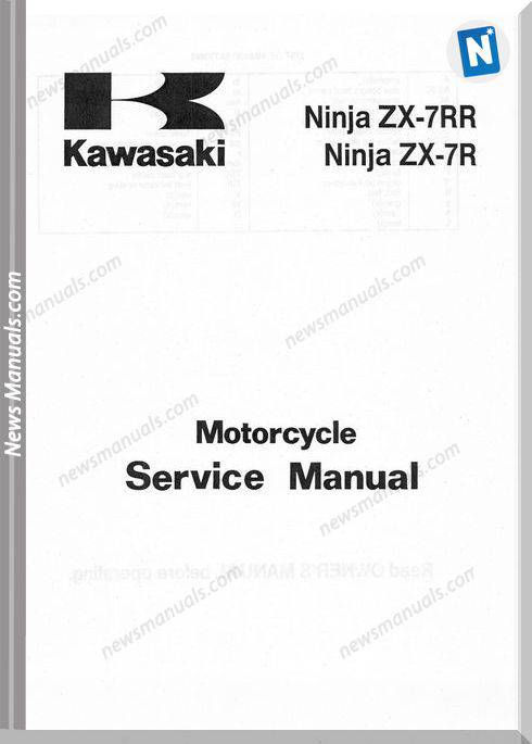 Kawasaki Ninja Zx7R Zx7Rr 96 03 Service Manual