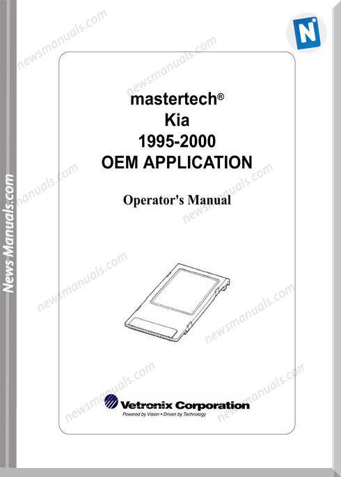 Kia 1995 200 Oem Application Operators Manual