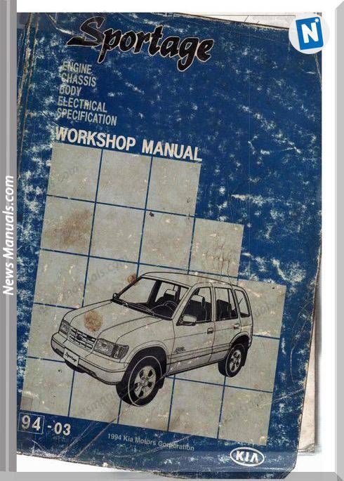 Kia Sportage Models 1994 Modified Workshop Manual