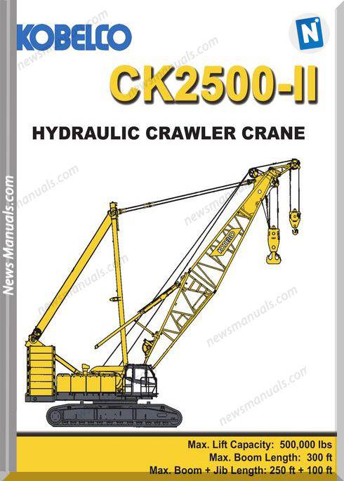 Kobelco Hydraulic Crawler Crane Ck2500 Ii 12 07