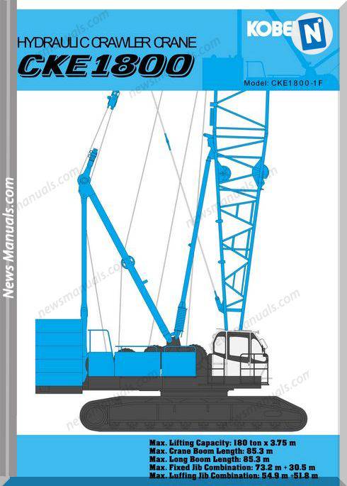 Kobelco Hydraulic Crawler Crane Cke1800 1F Cd2