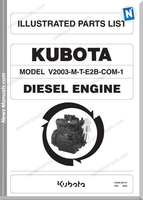 Kobuta Engine V2003M Spare Parts