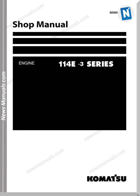 Komatsu 114E-3 Series Diesel Engine Shop Manual