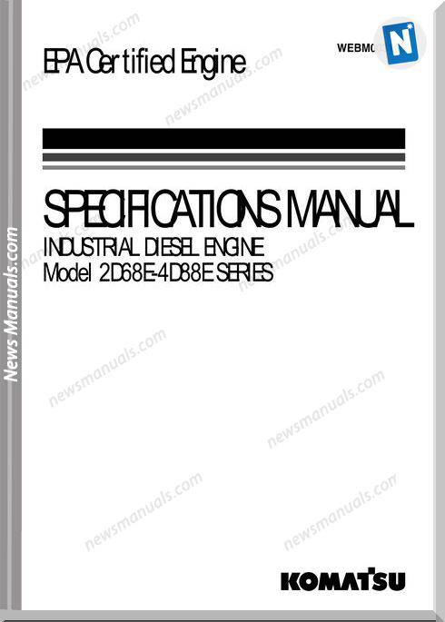 Komatsu 2D68E,4D88E Series Engine Specifications Manual