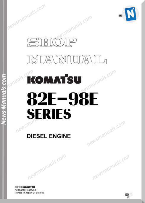 Komatsu 82E-98E Series Diesel Engine Shop Manual