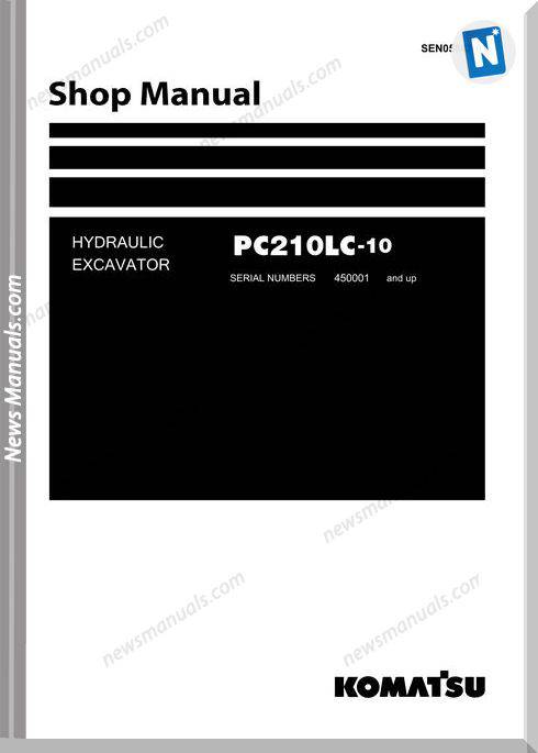 Komatsu Crawler Excavator Pc210Lc-10 Shop Manual