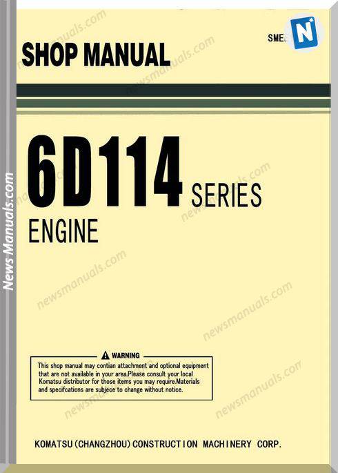 Komatsu Engine 6D114 Series Workshop Manuals 1