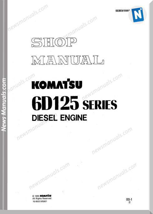 Komatsu Engine 6D125 1 Workshop Manuals 1