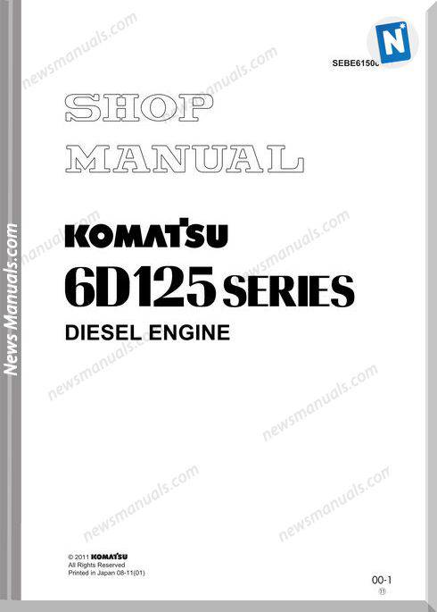 Komatsu Engine 6D125 1 Workshop Manuals 2