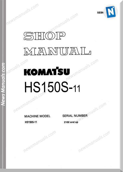Komatsu Hs150S 11 Shop Manual