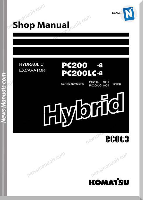 Komatsu Hybrid Excavator Pc200-8H Shop Manual