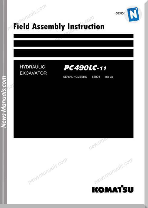 Komatsu Hydraulic Excavator Pc490Lc 11 Field Assembly Intro