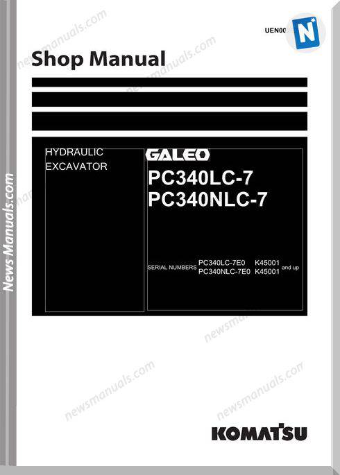 Komatsu Pc340Lc 340Nlc 7 Shop Manual