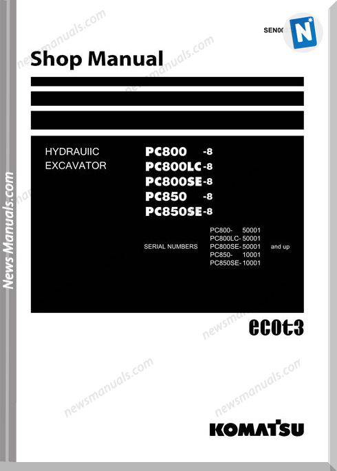 Komatsu Pc800-8 Models Shop Manual