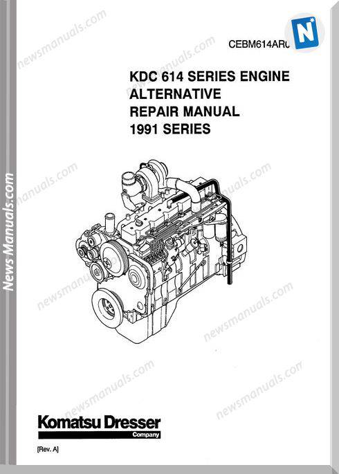 Komatsu Repair Manual Of 614 Series Engine