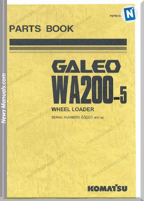 Komatsu Wa200 5 Parts Manual