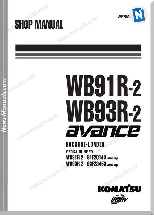 Komatsu Wb91 93R 2 Shop Manual