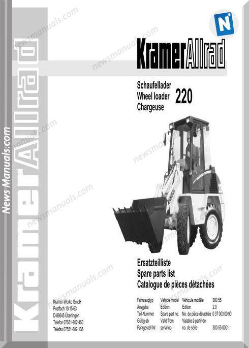 Kramer 220 Serie 1 Spare Parts