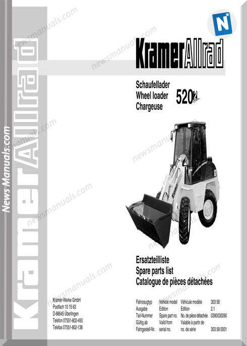 Kramer 520 Serie 1 Spare Parts