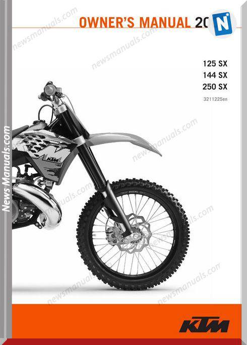 Ktm Owners Manual 2008 125 144 250 Sx