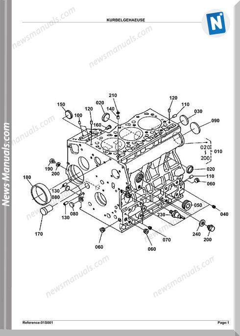 Kubota Engine Kx362 Parts Manuals