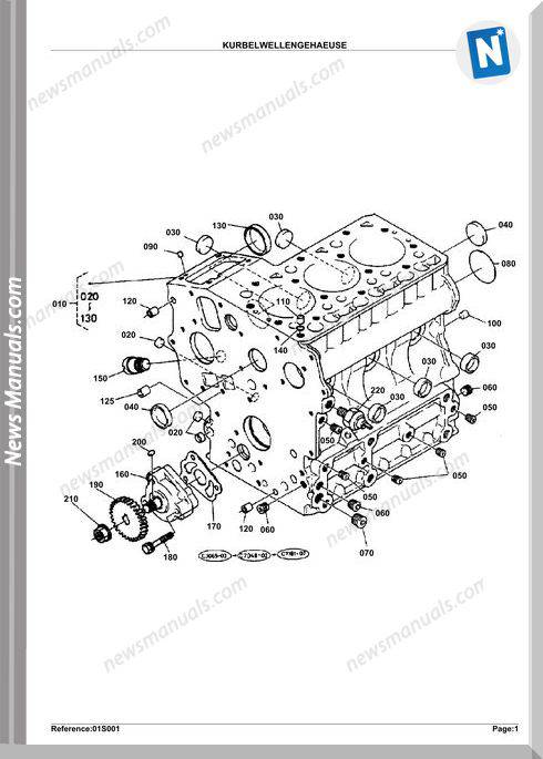 Kubota Engine Kx36Hs Parts Manuals