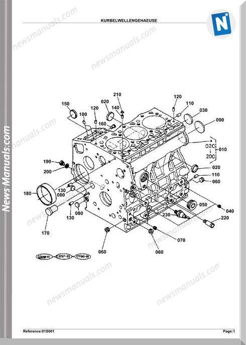 Kubota Engine Kx41Hs Parts Manuals