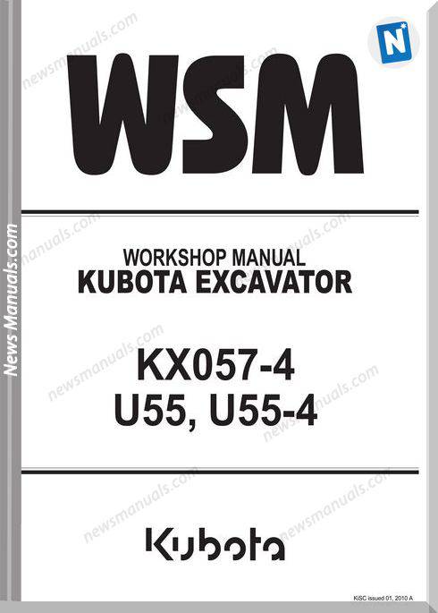 Kubota Excavator Wsm Serie Wsm Kx057 Workshop Manual.Pdf