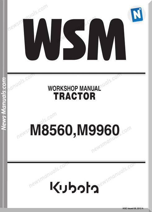 Kubota M8560 E Series Workshop Manual