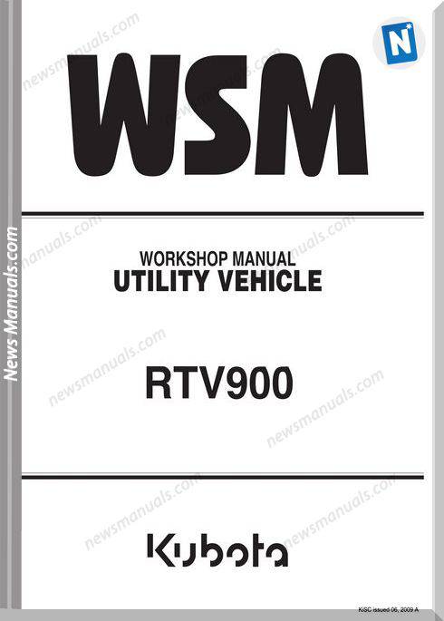 Kubota Rtv900 Anglais Series Workshop Manual