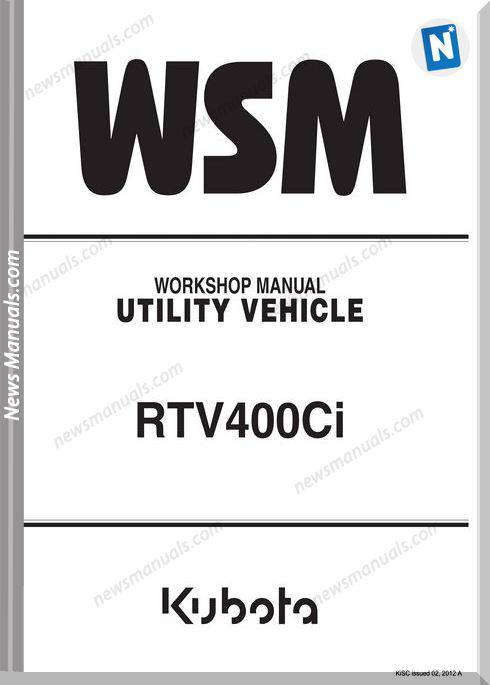 Kubota Serie Rtv 400 Ci Workshop Manual