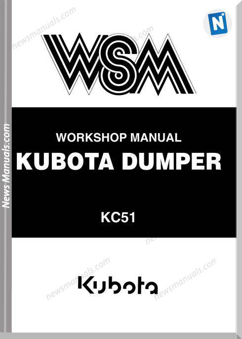 Kubota Workshop Manual Dumper Kc51