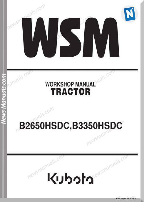 Kubota Wsm Serie Wsm B3350 Workshop Manual.Pdf